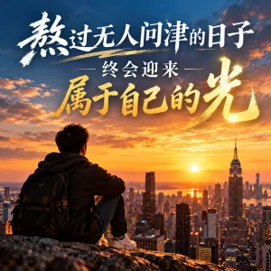 熬过无人问津的日子，终会迎来属于自己的光