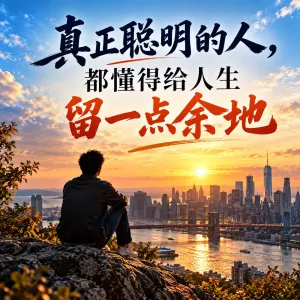 真正聪明的人，都懂得给人生留一点余地