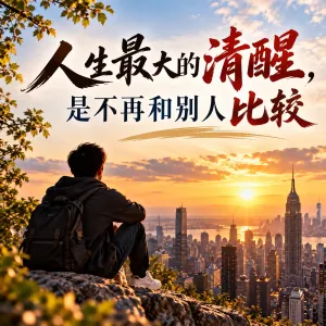 人生最大的清醒，是不再和别人比较