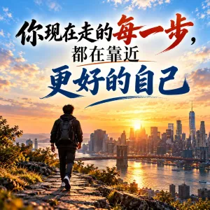 你现在走的每一步，都在靠近更好的自己