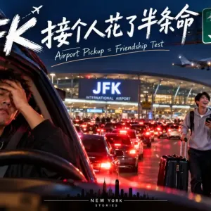 《JFK接个人花了半条命》😂 纽约接机人的真实噩梦｜Van Wyck堵到怀疑人生｜原创歌曲