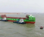 具备开阔水域自主航行能力 万吨级纯电动智能海船成功下水